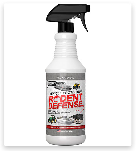 Exterminators Choice Rodent Defense Repellente naturale per scoiattoli per veicoli