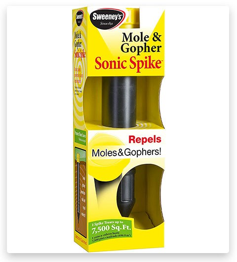Sweeney's S9012-1 Ultrasonic Mole & Gopher Repellent Spikes