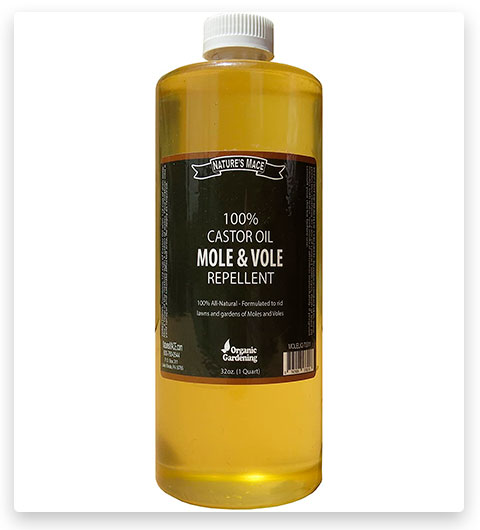 Nature's Mace Mole Repellent 100% Castor Oil-32oz Concentrate