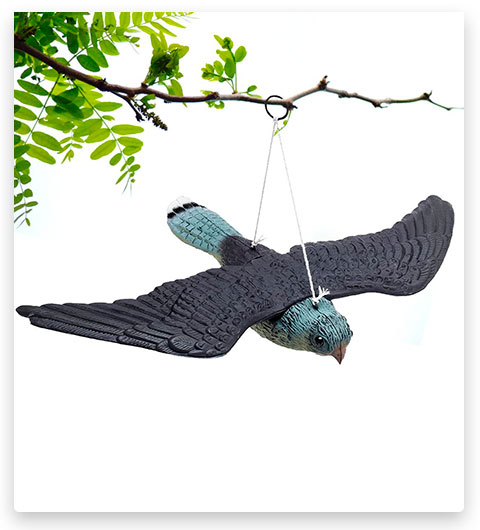 BRITENWAY Premium Bird Repellent - Falco volante finto - Esca repellente per scoiattoli