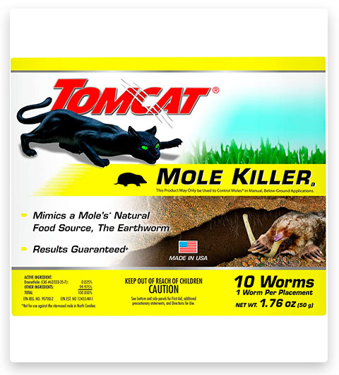 Tomcat Mole Repellent Killer Worm Bait