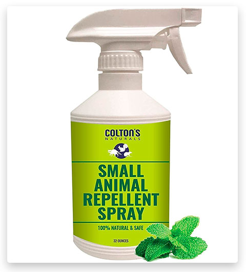 Spray repellente per roditori e scoiattoli completamente naturale di Colton's Naturals