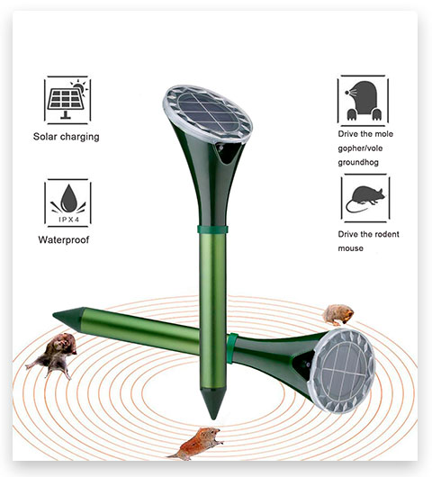 Tysonir Solar-Powered Mole Repellent