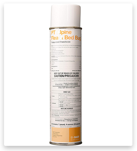 PT Alpine Spray antipulgas para el hogar e insecticida a presión para chinches