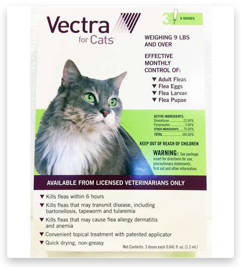 Vectra Flea Control For Cats Over 9lbs