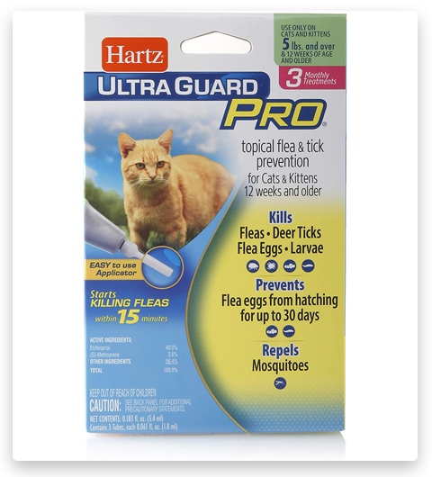 Hartz UltraGuard Prevenzione topica contro pulci e zecche per cuccioli, cani, gattini e gatti