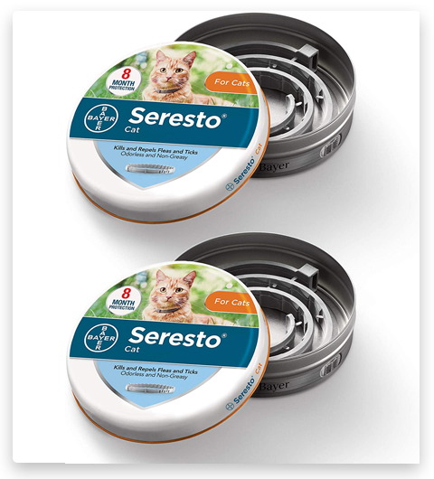 Seresto 2-Pack Flea and Tick Collar for Cats