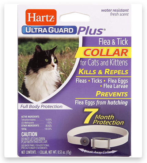 Hartz UltraGuard Flea & Tick Collar for Cats and Kittens, 7 Month Protection