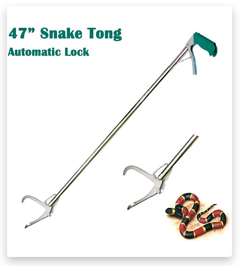 KONKY 47-Inch Stainless Steel Professional Snake Tong
