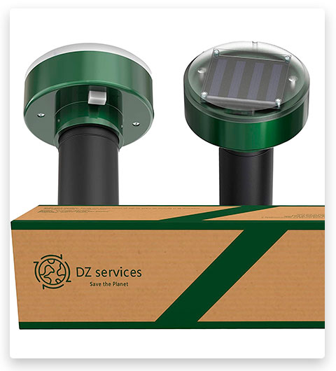 DZ Services Solar Mole Repellent Sonic Device