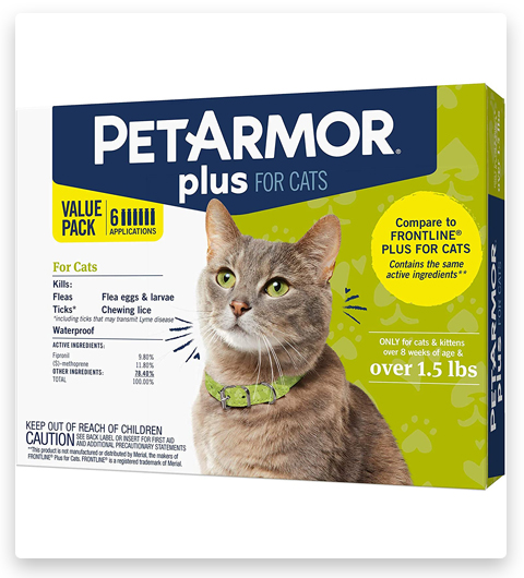 PETARMOR Plus Prevention Flea Collar for Cats with Fipronil