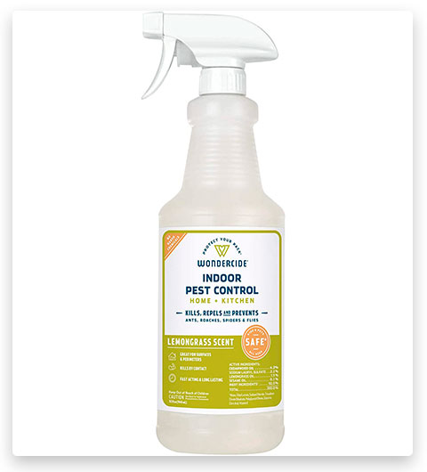 Wondercide Spray antiparasitaire d'intérieur Traitements contre les puces pour la maison et la cuisine