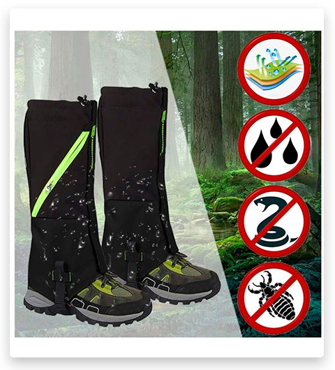 Legendary-Yes Outdoor Waterproof Hiking Boots Cover Legging Serpent Gaiters