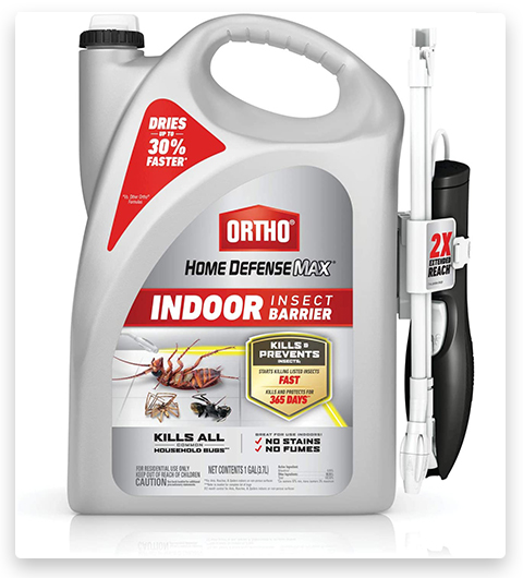 Ortho Home Defense Max Spray antipulci per interni con barriera anti-insetti per la casa