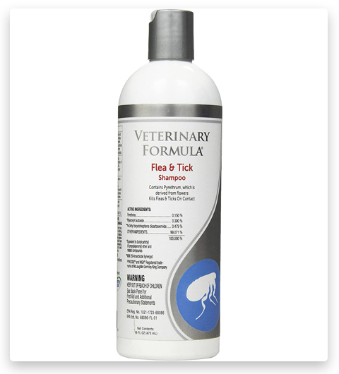 Veterinary Formula Clinical Care Tick & Flea Shampoo for Dogs and Cats