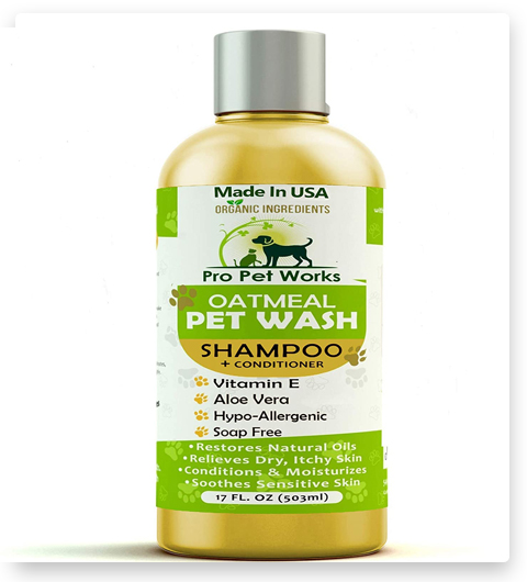 Pro Pet Works All Natural & Organic Oatmeal Flea Shampoo