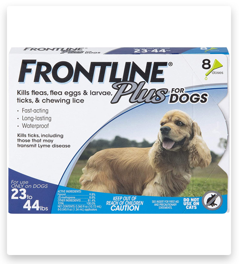 FRONTLINE Plus Tratamiento contra pulgas y garrapatas para perros medianos