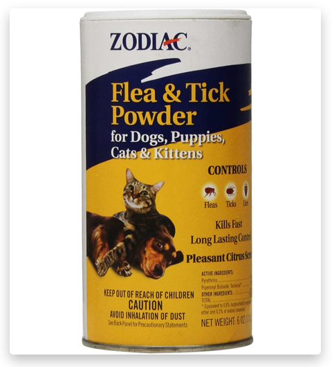 Zodiac Flea & Tick Powder Flea Control for Cats and Dogs