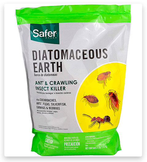 Safer Diatomaceous Earth-Bed Bug Flea, Ant, Crawling Insect, Flea Treatment for Home Killer