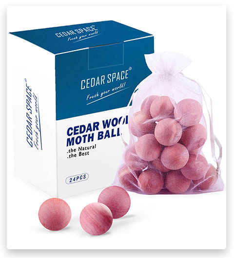 Cedar Space - Cedar Moth Balls for Clothes Storage and Drawers