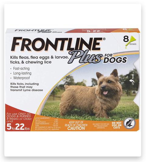 FRONTLINE Plus Tratamiento contra pulgas y garrapatas para perros pequeños