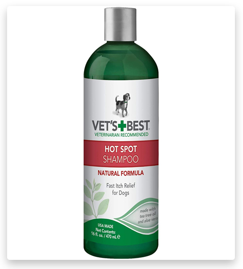 Vet's Best Hot Spot Itch Relief Flea Shampoo for Dogs