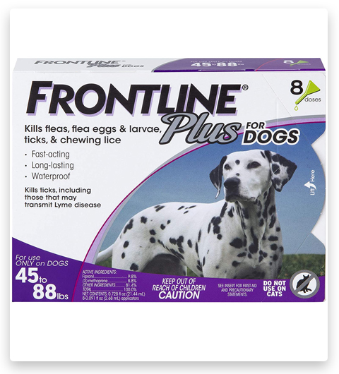 6 FRONTLINE Plus Flea and Tick Treatment for Large Dog