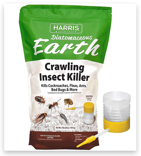 HARRIS Diatomaceous Earth Crawling Insect Killer Flea Powder (Poudre anti-puces)