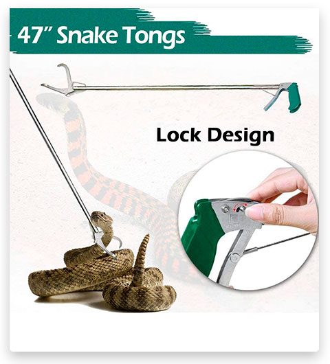 IC ICLOVER Pinzas estándar para serpientes y pinzas para reptiles