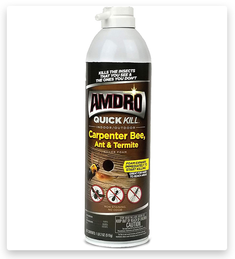 Amdro Quick Kill, mousse anti-fourmis charpentières et anti-termites