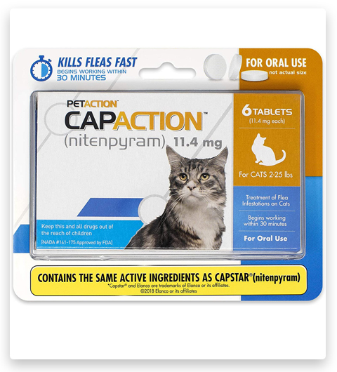CapAction Oral Flea Treatment for Cats