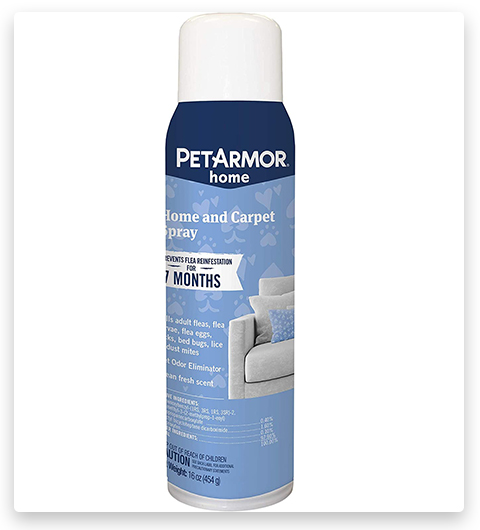PETARMOR Spray antipulgas para el hogar y la alfombra