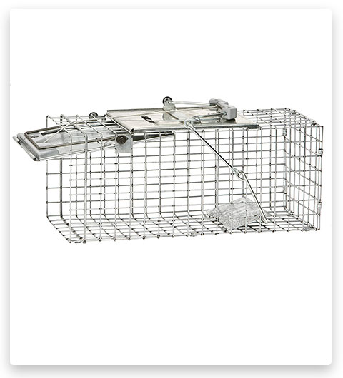 Havahart 1083 Easy Set One-Door Cage Rabbit Trap for Squirrels and Small Rabbits