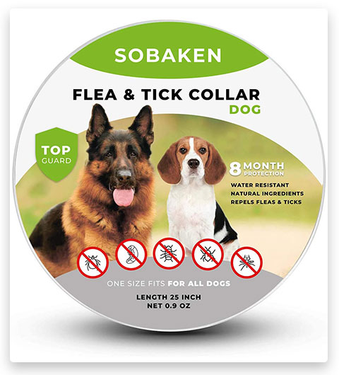 SOBAKEN Flea Collar Prevention for Dogs