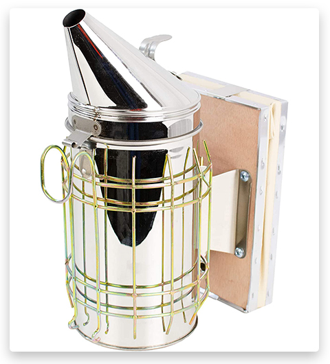 VIVO Large Stainless Steel Bee Hive Smoker with Heat Shiel