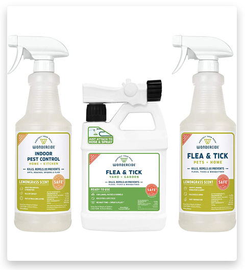 Wondercide - Flea And Tick Yard Spray Insect Kit for Pets, Home and Garden