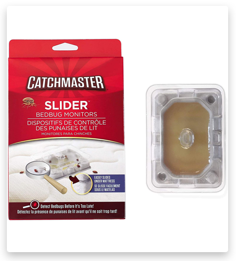 Catchmaster Slider Trampa de chinches y monitor, detector e interceptor de insectos