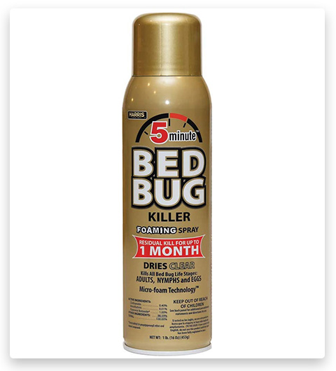 Harris 5-Minute Bed Bug Killer Spray aerosol schiumogeno