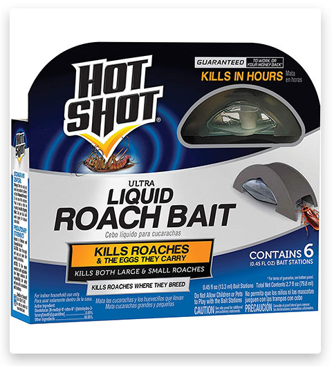 Cebo líquido Hot Shot para matar cucarachas y hormigas