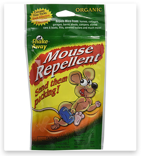 Shake-Away 4152424 4CT Paquetes repelentes de ratones