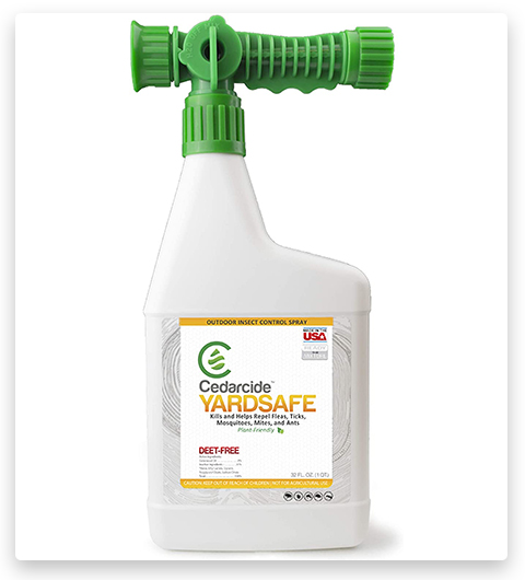Cedarcide Yardsafe Aceite de Cedro Spray contra garrapatas para el jardín