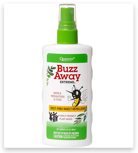Quantum Health Buzz Away Extreme - DEET-free Insect Tick Repellent
