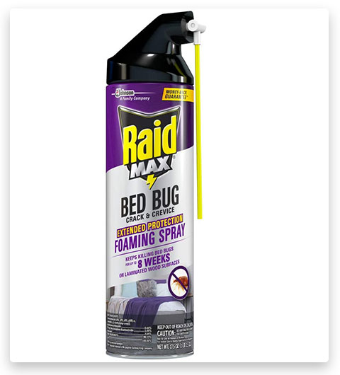 Spray schiumogeno Raid Max Bed Bug Crack & Crevice a protezione estesa