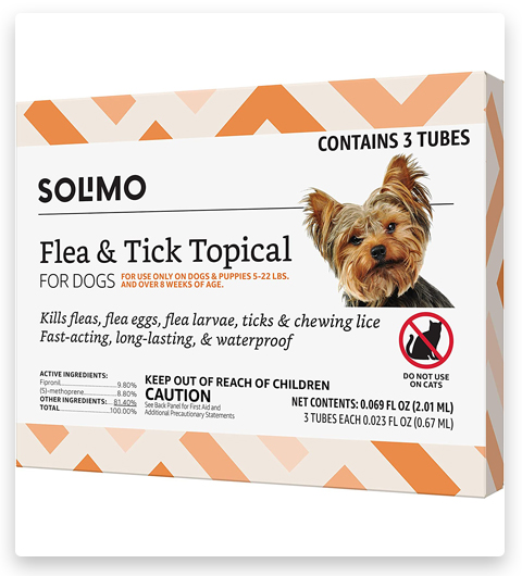Solimo Topical Treatment Flea and Tick Control for Dogs