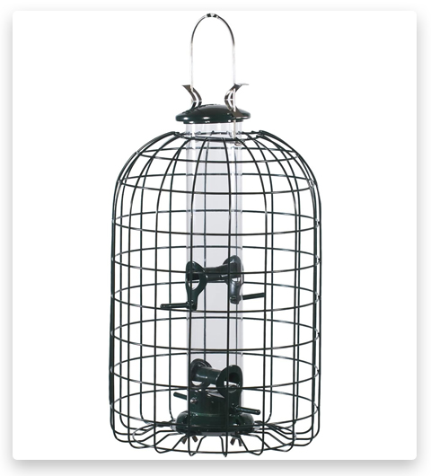 Mangeoire pour oiseaux en forme de tube avec cage, à l'épreuve des écureuils, de marque Audubon. 