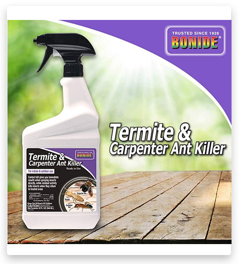 Productos Bonide Spray para el control de hormigas carpinteras y termitas listo para usar