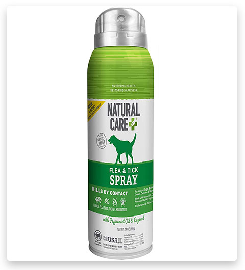 Spray antipulci e antizecche Natural Care per cani e gatti