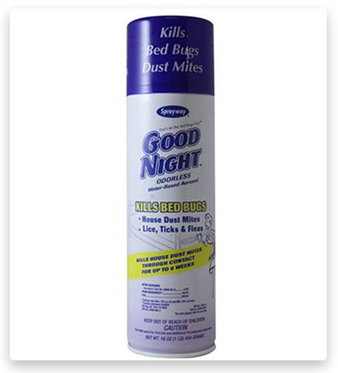 Sprayway Good Night Aerosol Spray Lice Killer for Home