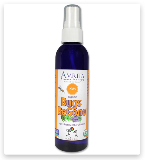 AMRITA Aromatherapy Organic Bugs BeGone Insect Tick Repellent for Kids
