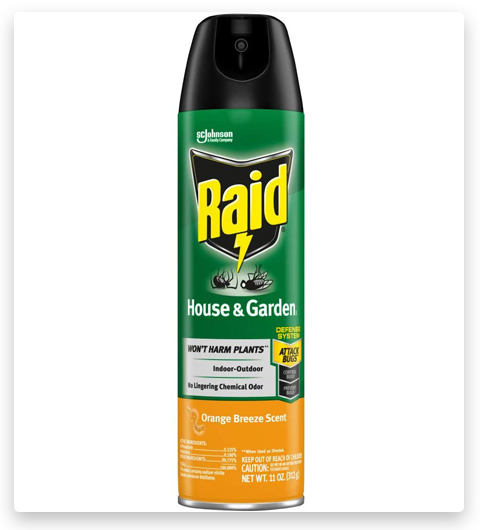 Raid House & Garden Insect Killer Spray, For Listed Ant, Roach, Spider